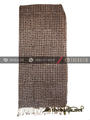 Selendang Batik Dobi Motif Kawung Kecil