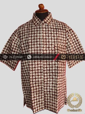 Kemeja Batik Jogja Motif Kawung Sen