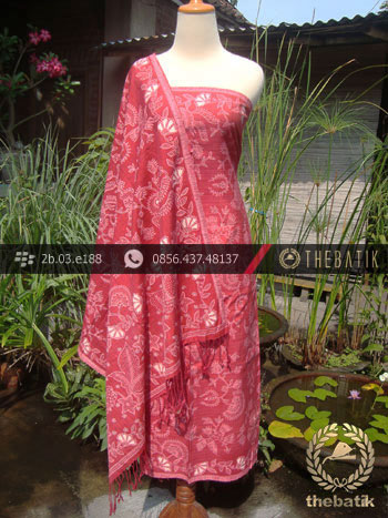Sarung Selendang Batik Sutera Tulis Jambon