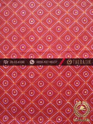Kain Batik Tulis Jogja Motif Kawung Merah