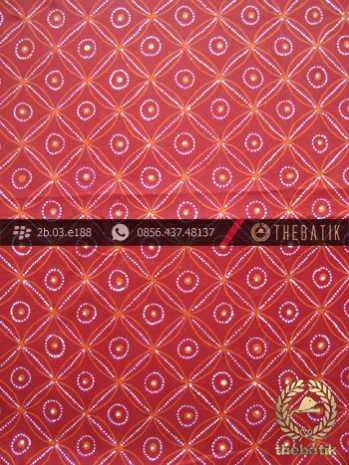 Kain Batik Tulis Jogja Motif Kawung Merah