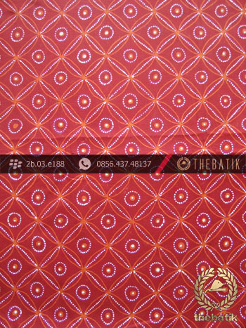 Kain Batik Tulis Jogja Motif Kawung Merah