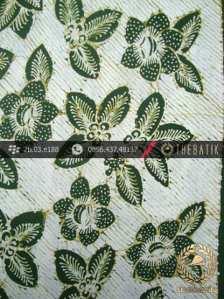 Kain Batik Tulis Jogja Motif Bantulan Hijau