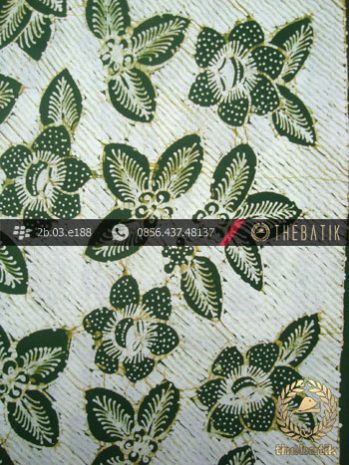 Kain Batik Tulis Jogja Motif Bantulan Hijau