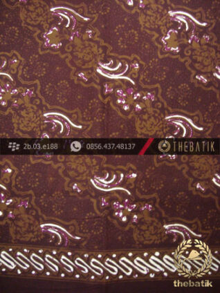 Batik Cap Tulis Jogja Motif Lereng Maroon