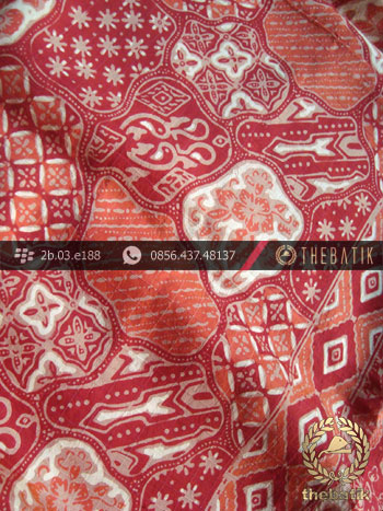 Sarung Selendang Sekar Jagad Lawasan Merah