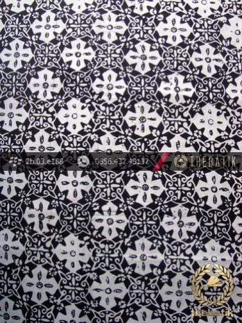 Kain Batik Cap Jogja Motif Bintang Kelengan