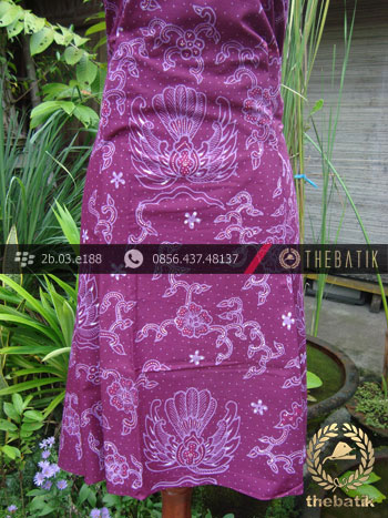 Kain Batik Tulis Jogja Motif Gurdo Ungu