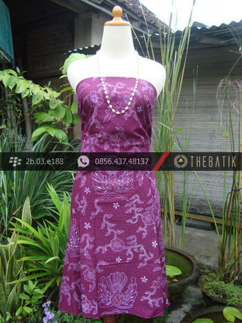 Kain Batik Tulis Jogja Motif Gurdo Ungu