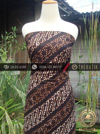 Batik Cap Tulis Jogja Motif Parang Hijau Lumut