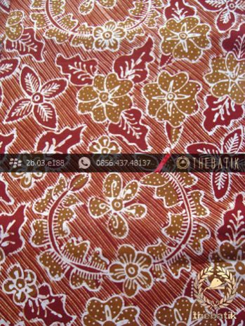 Kain Batik Tulis Jogja Motif Bantulan Galaran Merah