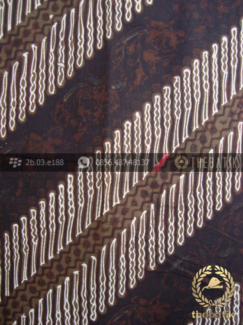 Kain Batik Cap Tulis Jogja Motif Parang Srimpi Hijau