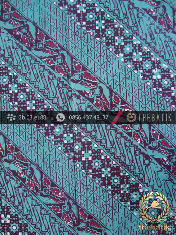Kain Batik Cap Tulis Jogja Motif Lereng Tosca