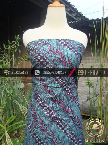 Kain Batik Cap Tulis Jogja Motif Lereng Tosca