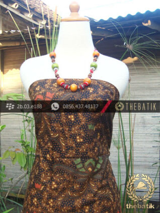 Kain Batik Cap Solo Motif Pisan Bali Coletan