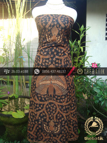 Kain Batik Cap Solo Motif Ukel Merak Bledak