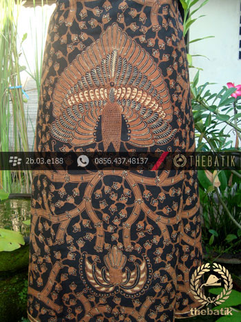 Kain Batik Cap Solo Motif Ukel Merak Bledak