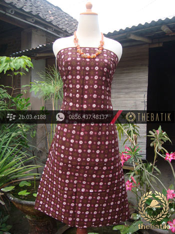 Kain Batik Cap Tulis Jogja Motif Kembang Marun