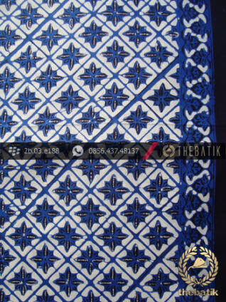Kain Batik Cap Tulis Jogja Motif Tunjung Biru