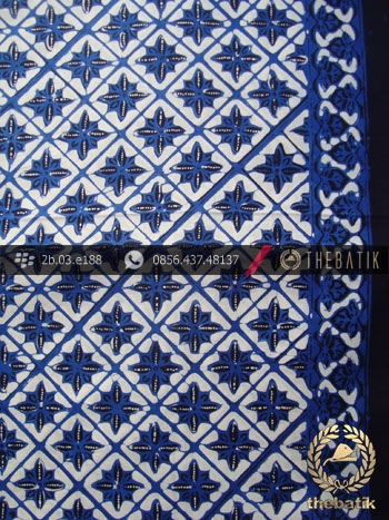 Kain Batik Cap Tulis Jogja Motif Tunjung Biru
