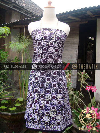 Kain Batik Cap Jogja Motif Ceplok Matahari Ungu