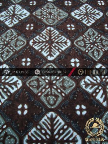Kain Batik Cap Tulis Jogja Motif Nitik Biru Air