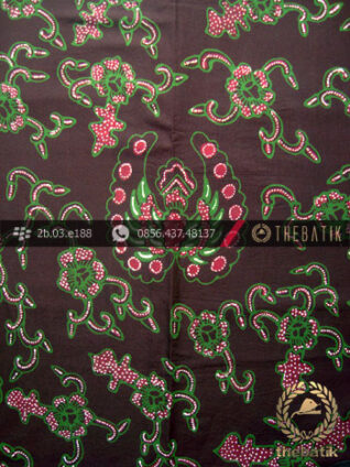 Kain Batik Tulis Jogja Motif Gurdo Ukel Hijau Kontemporer