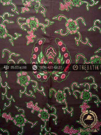 Kain Batik Tulis Jogja Motif Gurdo Ukel Hijau Kontemporer