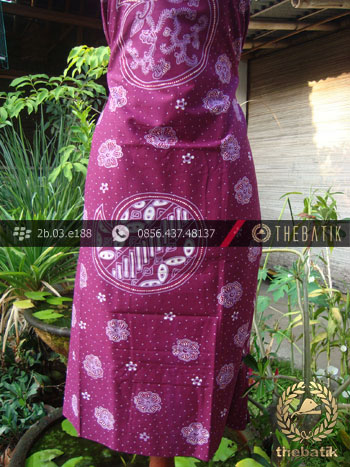 Kain Batik Tulis Jogja Motif Keong Ungu Kontemporer