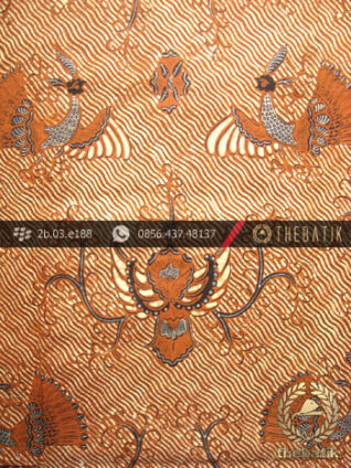 Kain Batik Tulis Solo Motif Merak Galaran Soga Genes