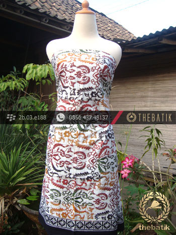 Kain Batik Cap Tulis Jogja Motif Pisang Bali Warna Gradasi