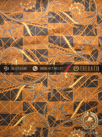 Kain Batik Cap Motif Tambal Buketan Solo