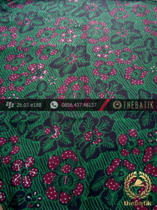 Kain Batik Tulis Jogja Motif Bantulan Galaran Hijau Jambon