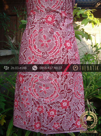 Kain Batik Tulis Jogja Motif Bantulan Galaran Merah-2