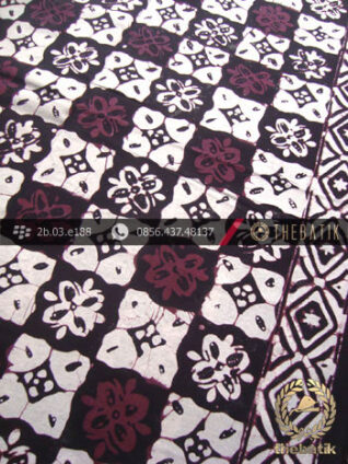 Kain Batik Cap Jogja Motif Ceplok Ungu