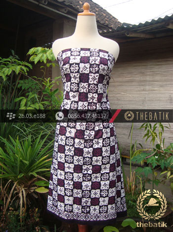 Kain Batik Cap Jogja Motif Ceplok Ungu
