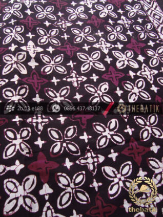 Kain Batik Cap Jogja Motif Grompol Ungu