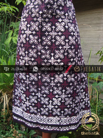 Kain Batik Cap Jogja Motif Grompol Ungu