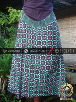 Kain Batik Tulis Jogja Motif Kontemporer Hijau Ungu