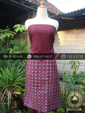 Kain Batik Tulis Jogja Motif Kontemporer Marun-Ungu