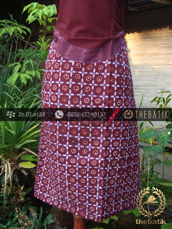 Kain Batik Tulis Jogja Motif Kontemporer Marun-Ungu
