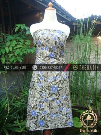 Kain Batik Tulis Jogja Motif Bantulan Gringsing Hijau Biru