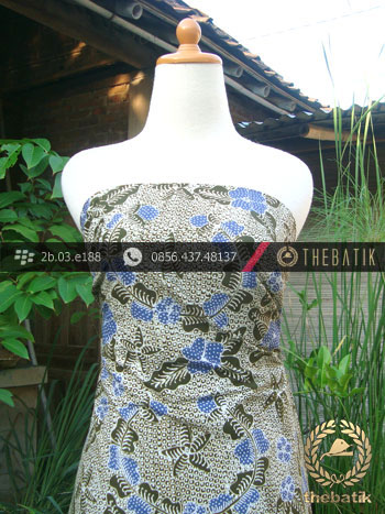 Kain Batik Tulis Jogja Motif Bantulan Gringsing Hijau Biru