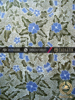 Kain Batik Tulis Jogja Motif Bantulan Gringsing Hijau Biru