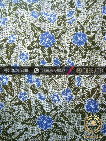 Kain Batik Tulis Jogja Motif Bantulan Gringsing Hijau Biru