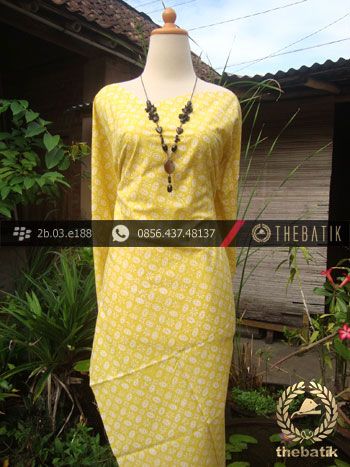 Kain Batik Cap Jogja Motif Kawung Kuning