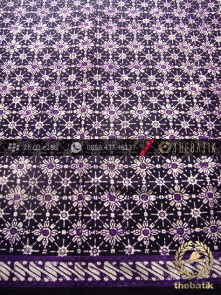 Kain Batik Cap Yogya Motif Cakar Ungu
