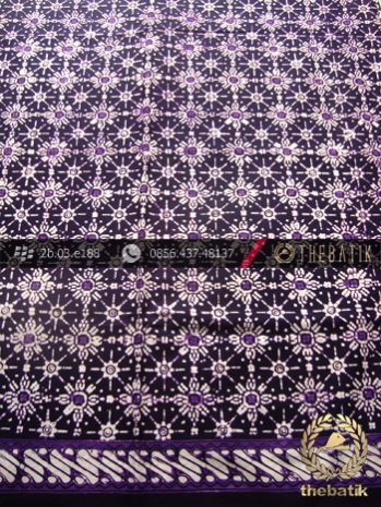 Kain Batik Cap Yogya Motif Cakar Ungu