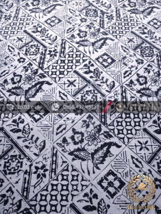 Bahan Batik Cap Motif Tambal Buket Kelengan