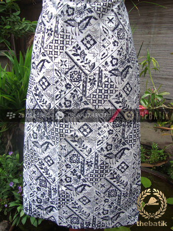 Bahan Batik Cap Motif Tambal Buket Kelengan